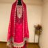 Elegant Embroidered Red Salwar Kameez with Matching Dupatta