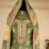 Elegant Olive Green Embroidered Salwar Kameez with Floral Dupatta