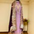 Embroidered Unstitched Silk Suit
